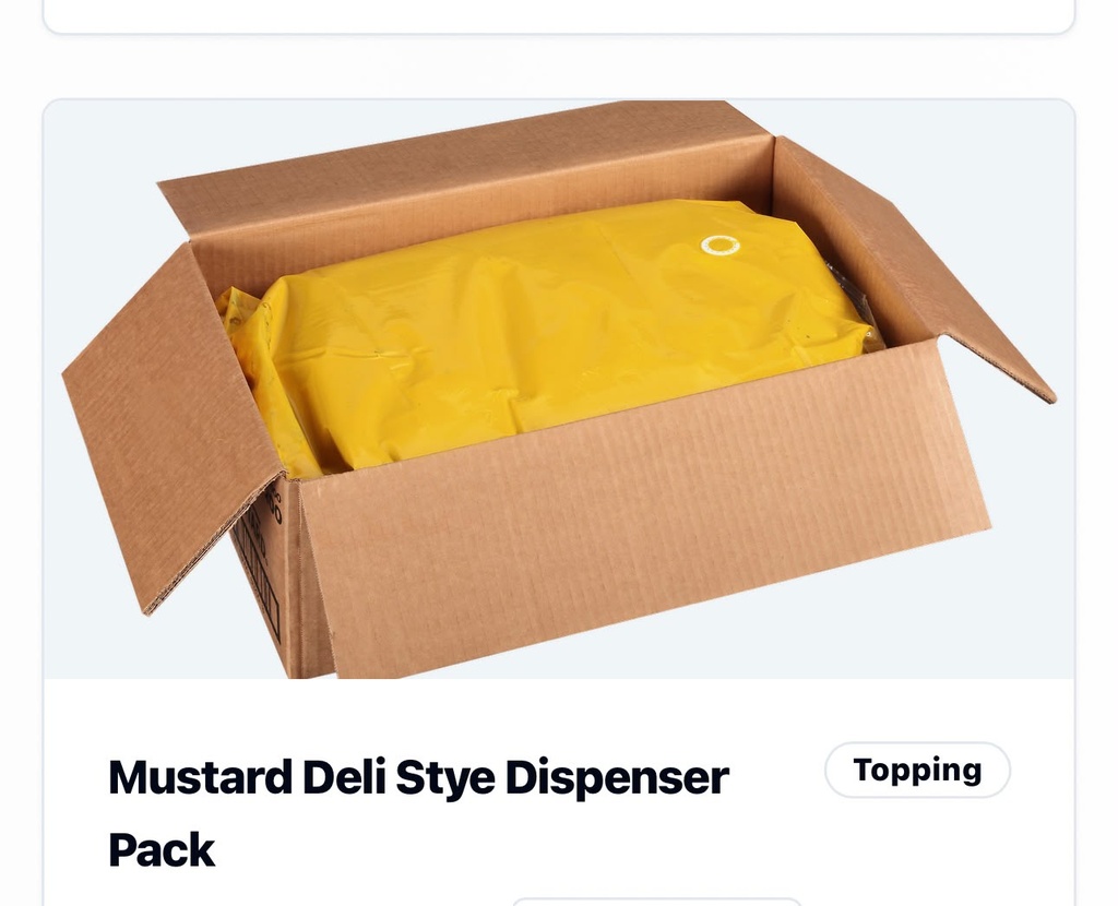 Mustard Deli Style Dispenser Pack 83144