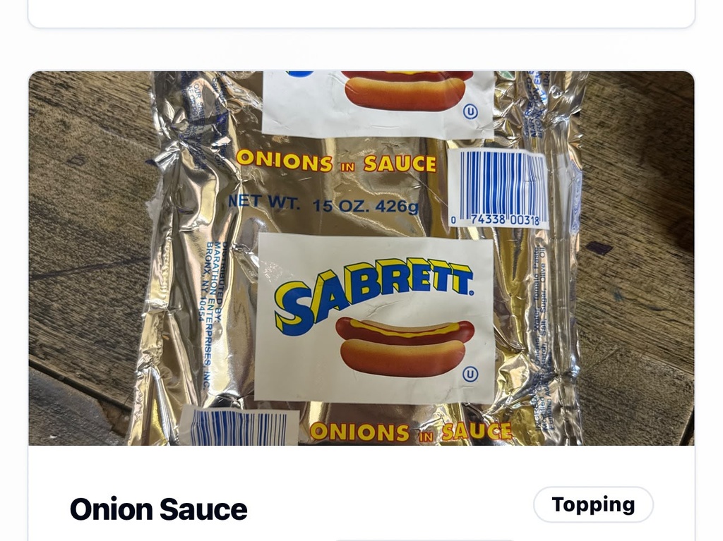 Onion Sauce Bag