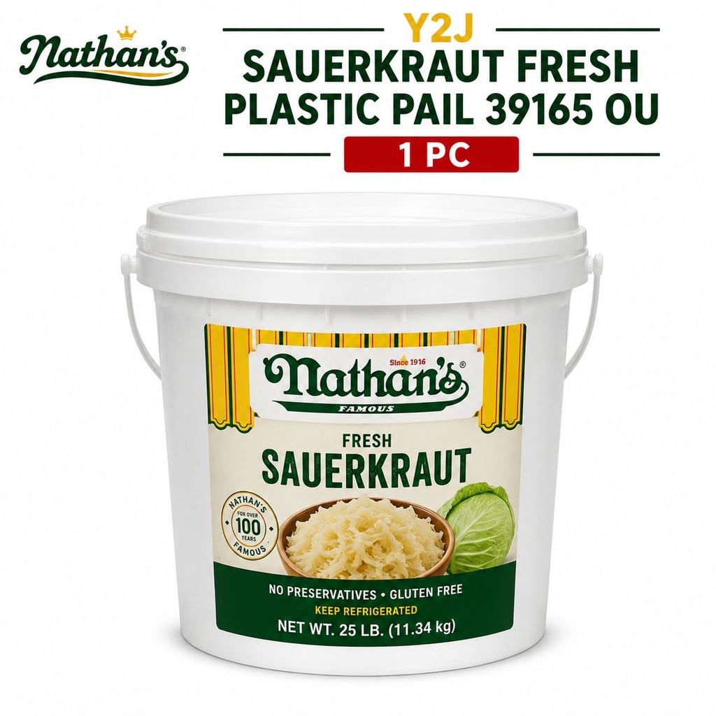 [141156*C] Sauerkraut Fresh Plastic Pail 39165 OU