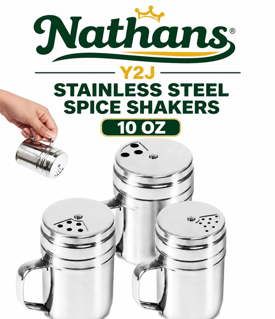 Stainless Steel Spice Shakers 10oz