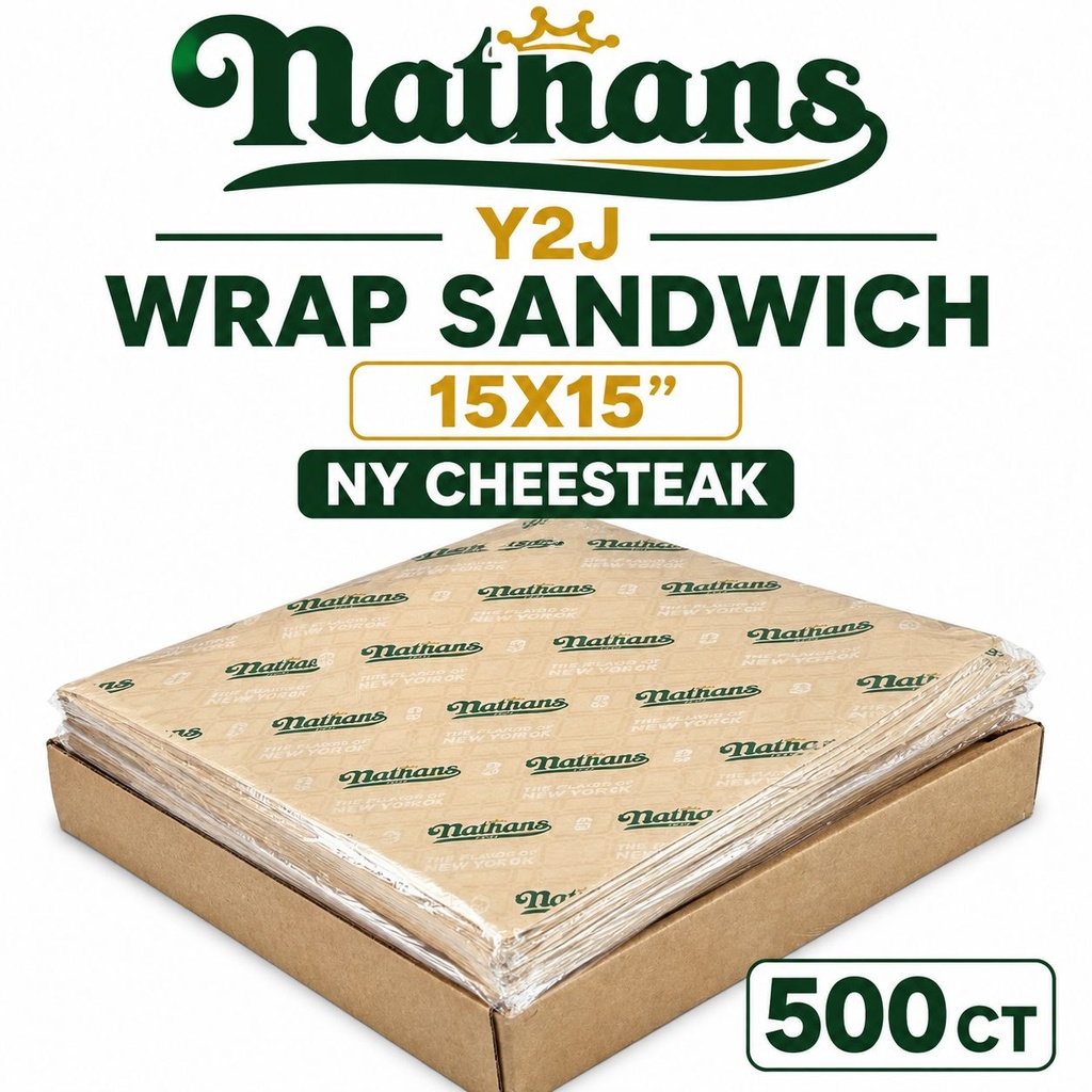 Wrap Sandwich 15x15 NY Cheesesteak 500ct